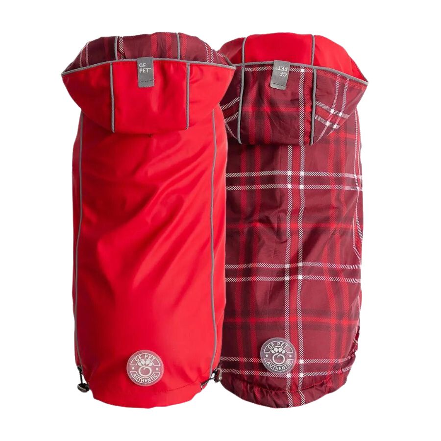 Impermeable reversible rojo